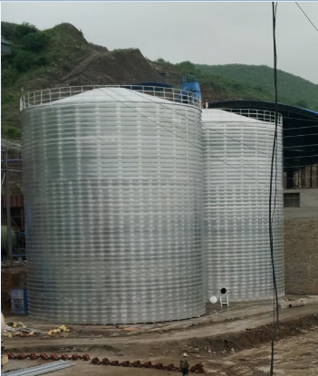 阿尔山粮食钢板仓的安装全过程不用热焊接